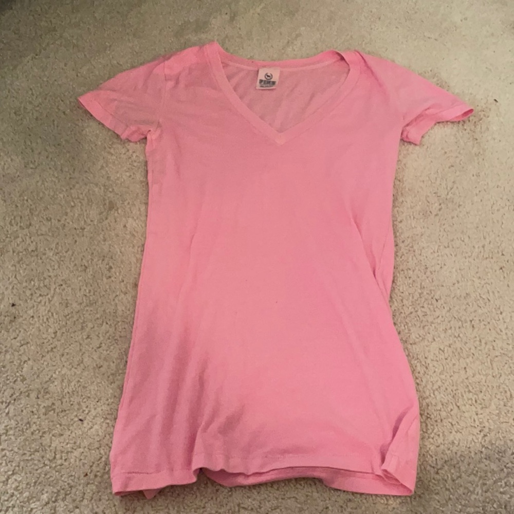 Victoria’s Secret pink short sleeve V-neck T-shirt